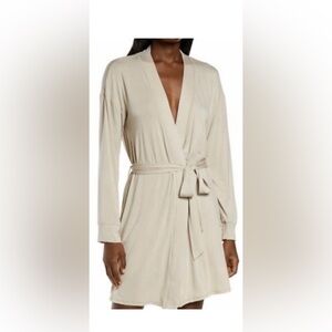 SKIMS COTTON JERSEY SHORT ROBE/ NWT COLOR MARBLE